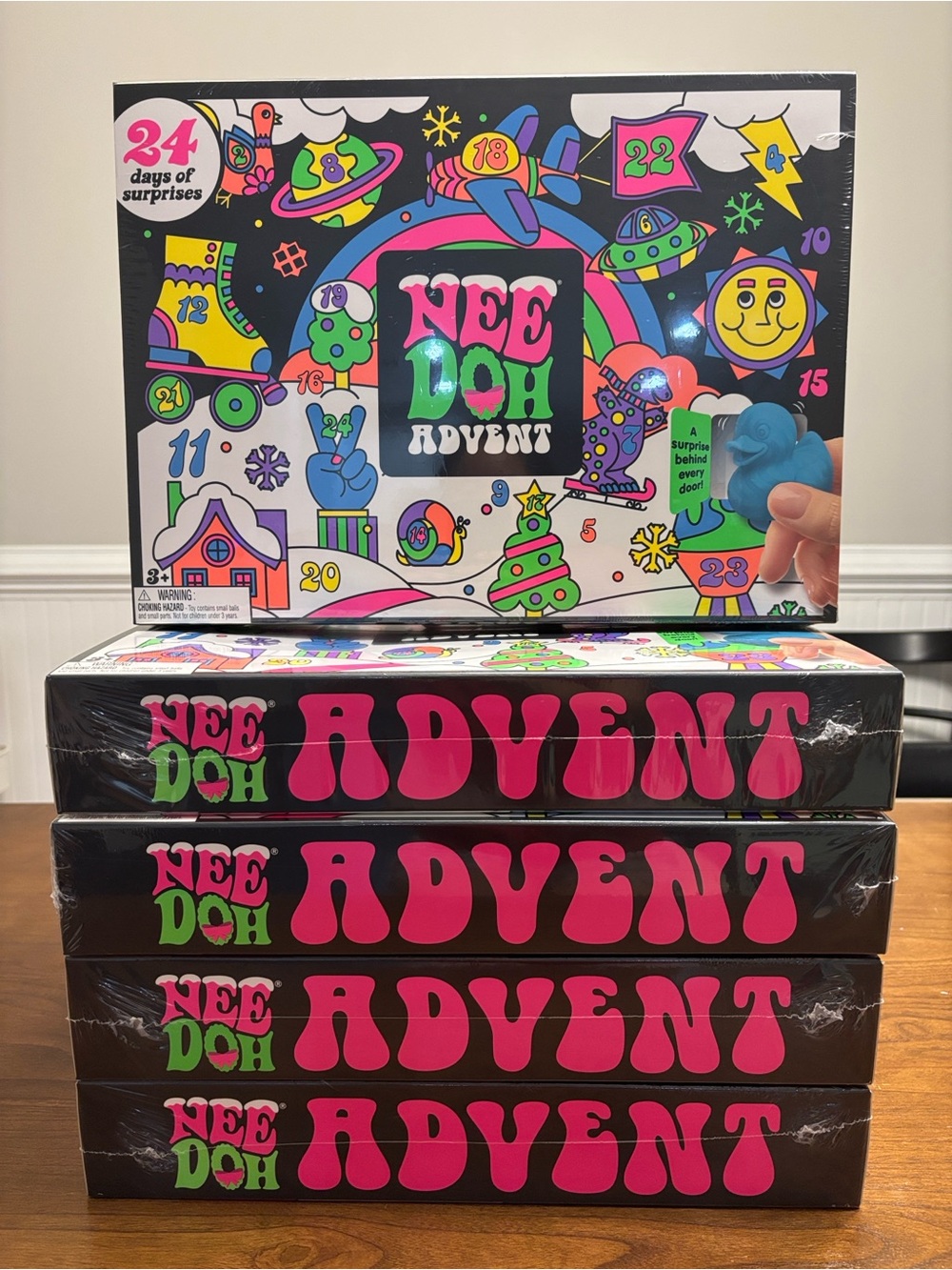 NeeDoh Christmas Advent Calendar 2026 24 Items Multicolor Lot of 5 New Sealed